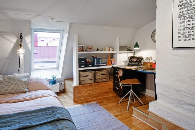 tiny scandinavian loft14