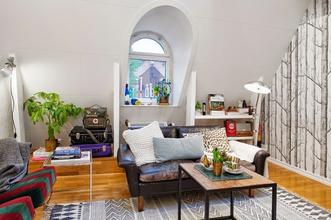 tiny scandinavian loft6