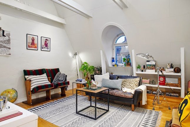 tiny scandinavian loft7