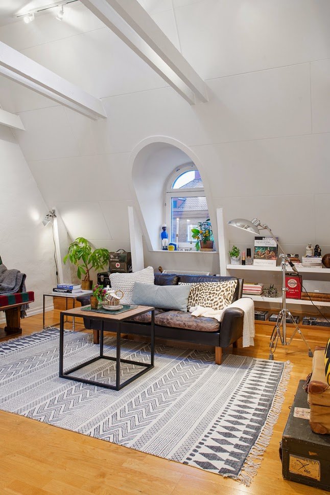 tiny scandinavian loft9