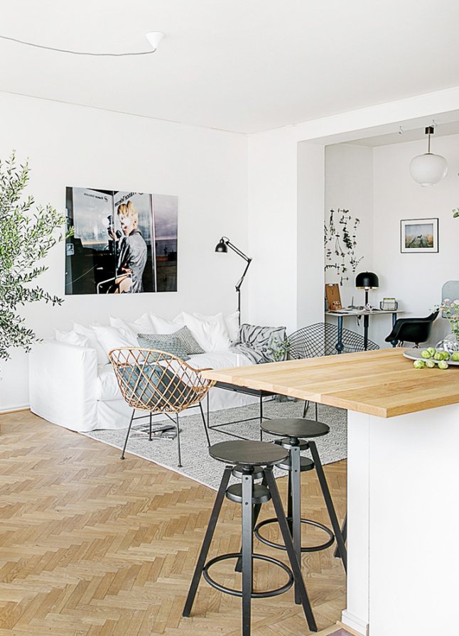 open plan scandi home 7